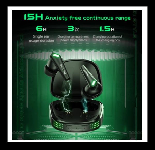 ONIKUMA T308 หูฟังไร้สาย หูฟังเกมมิ่ง สำหรับ Android / iOS / iPad